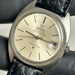Omega Constellation 168.017 Automatic 24-J Date Silver SS 34mm Luxury Watch